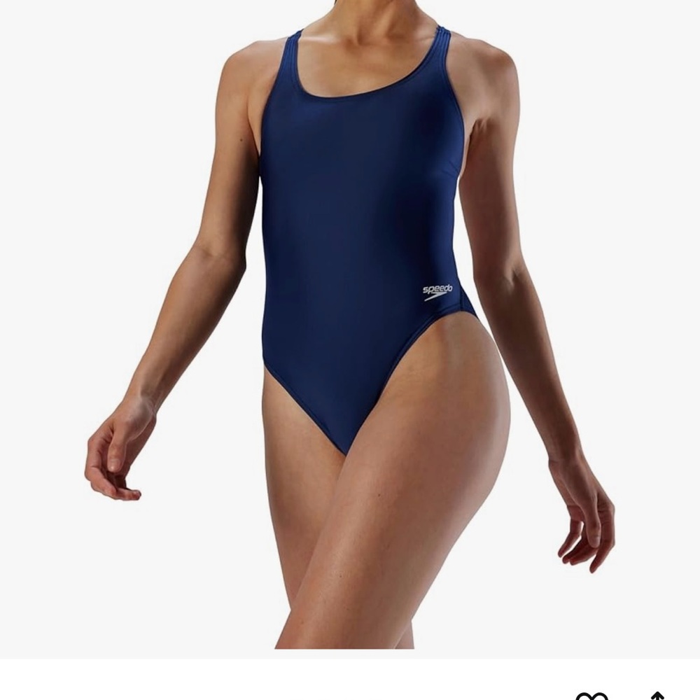 Speedo Blue One Piece Racerback Swimsuit